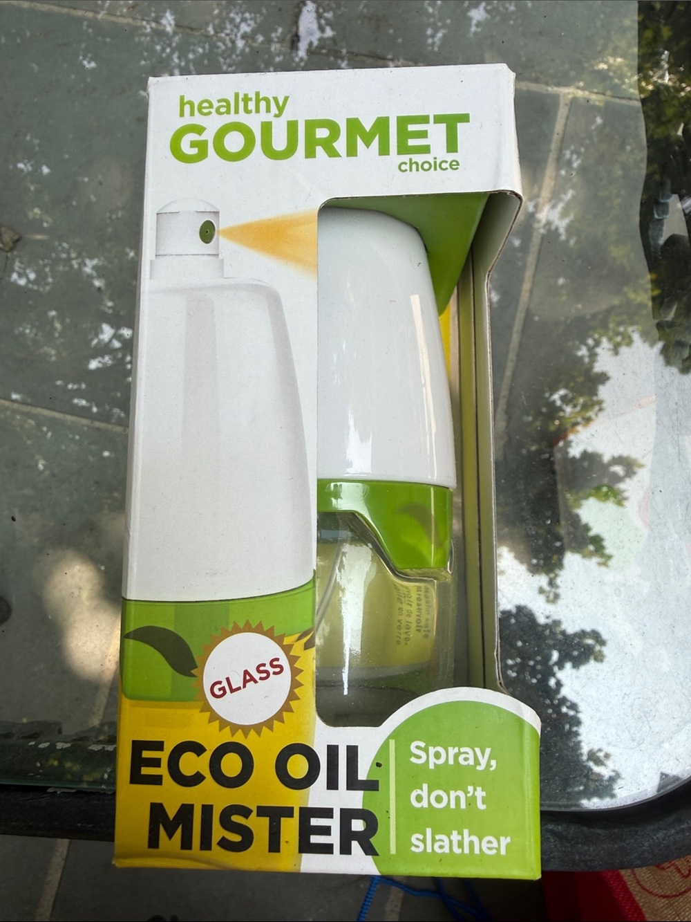 Prepara Eco Oil Mister Spray Bottle - White and Green